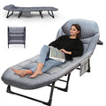 Heavy Duty Folding Camping Cot with Mattress