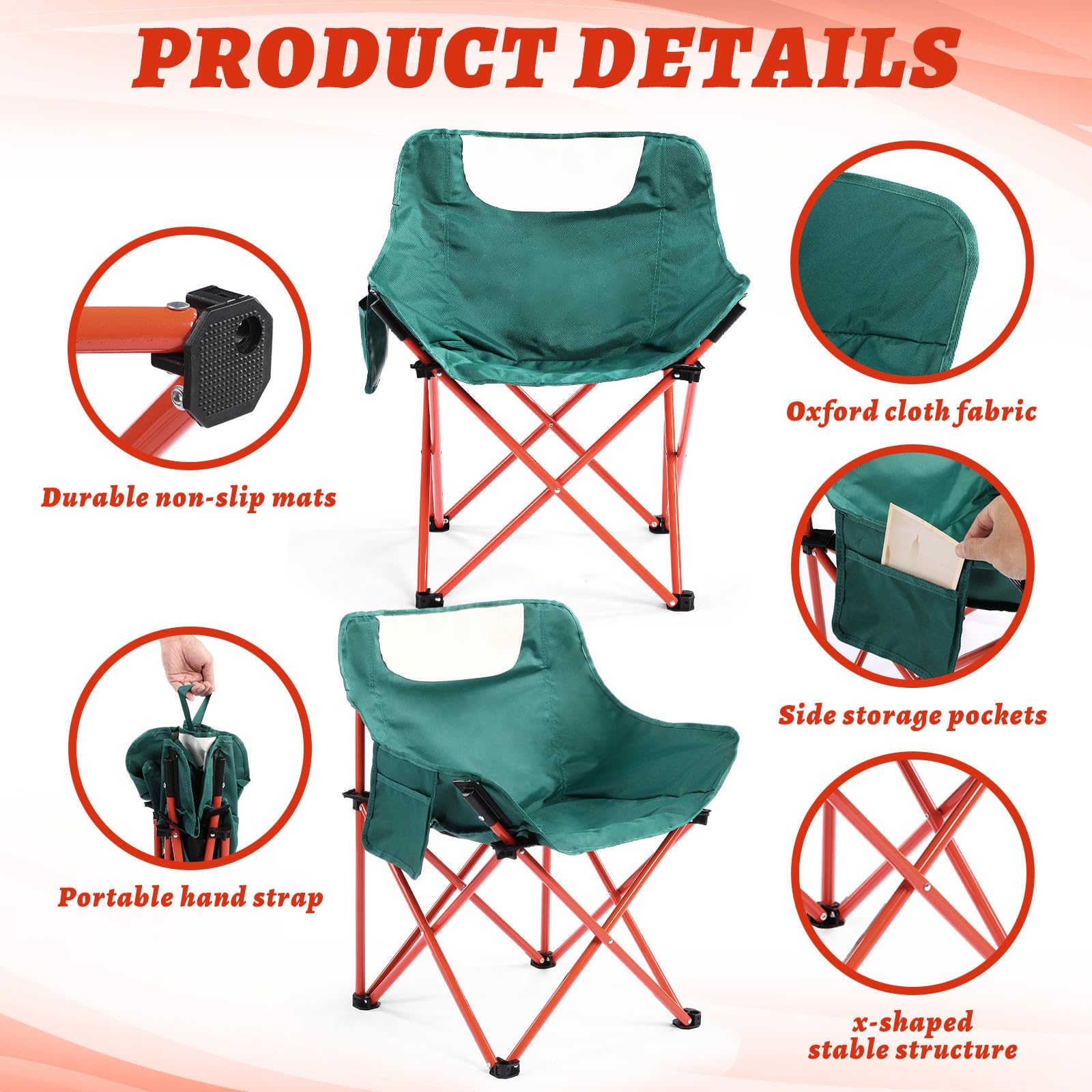 Ultralight Folding Camping Chair with Carry Bag