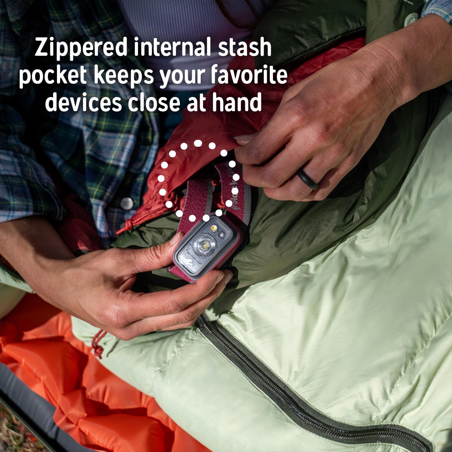 20°F Down Mummy Sleeping Bag for Camping