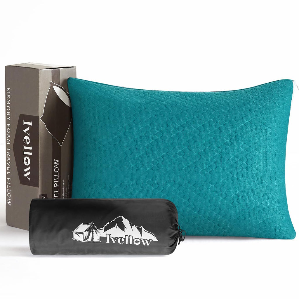 Compressible Memory Foam Camping Pillow