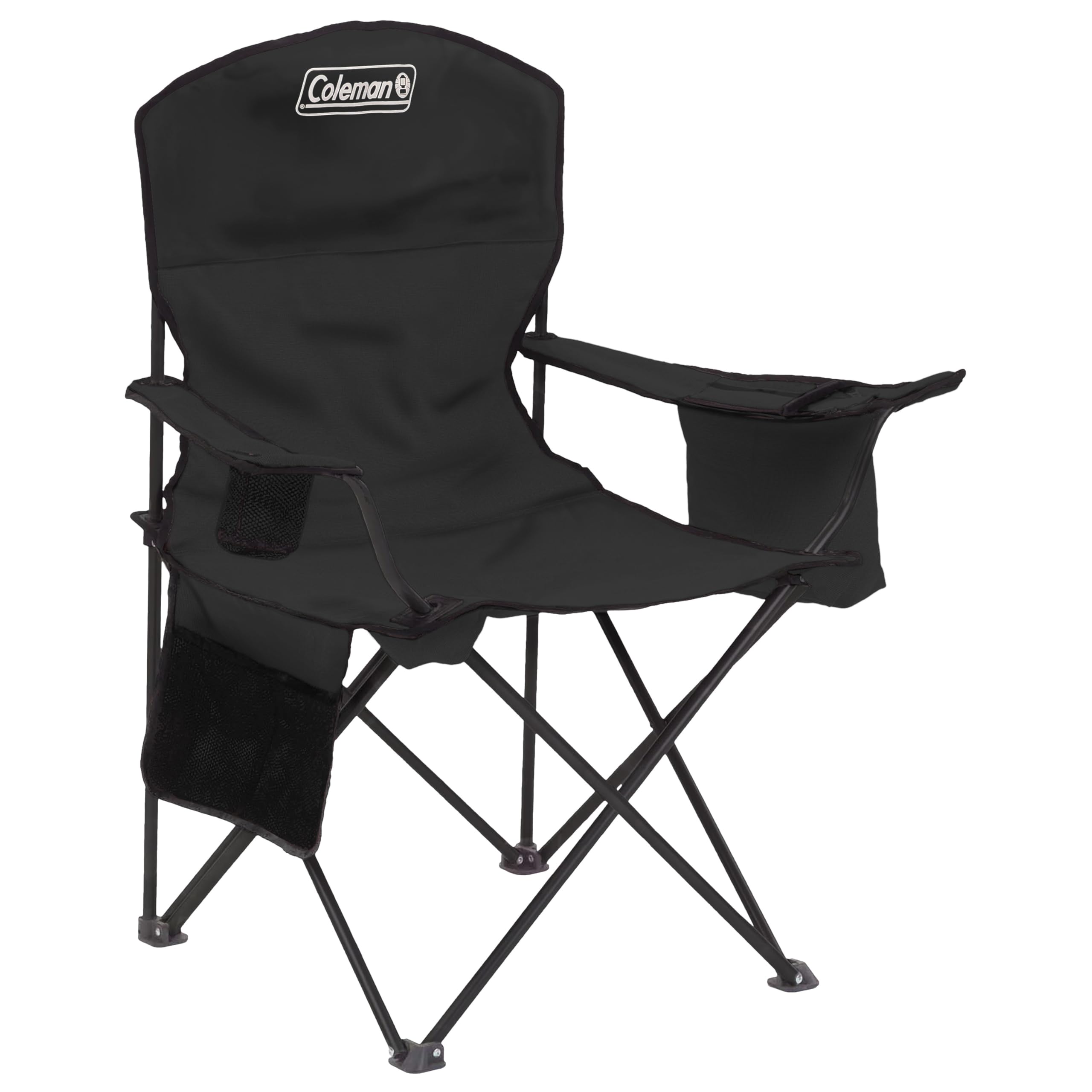 Portable Camping Chair with Cooler and Cup Holder