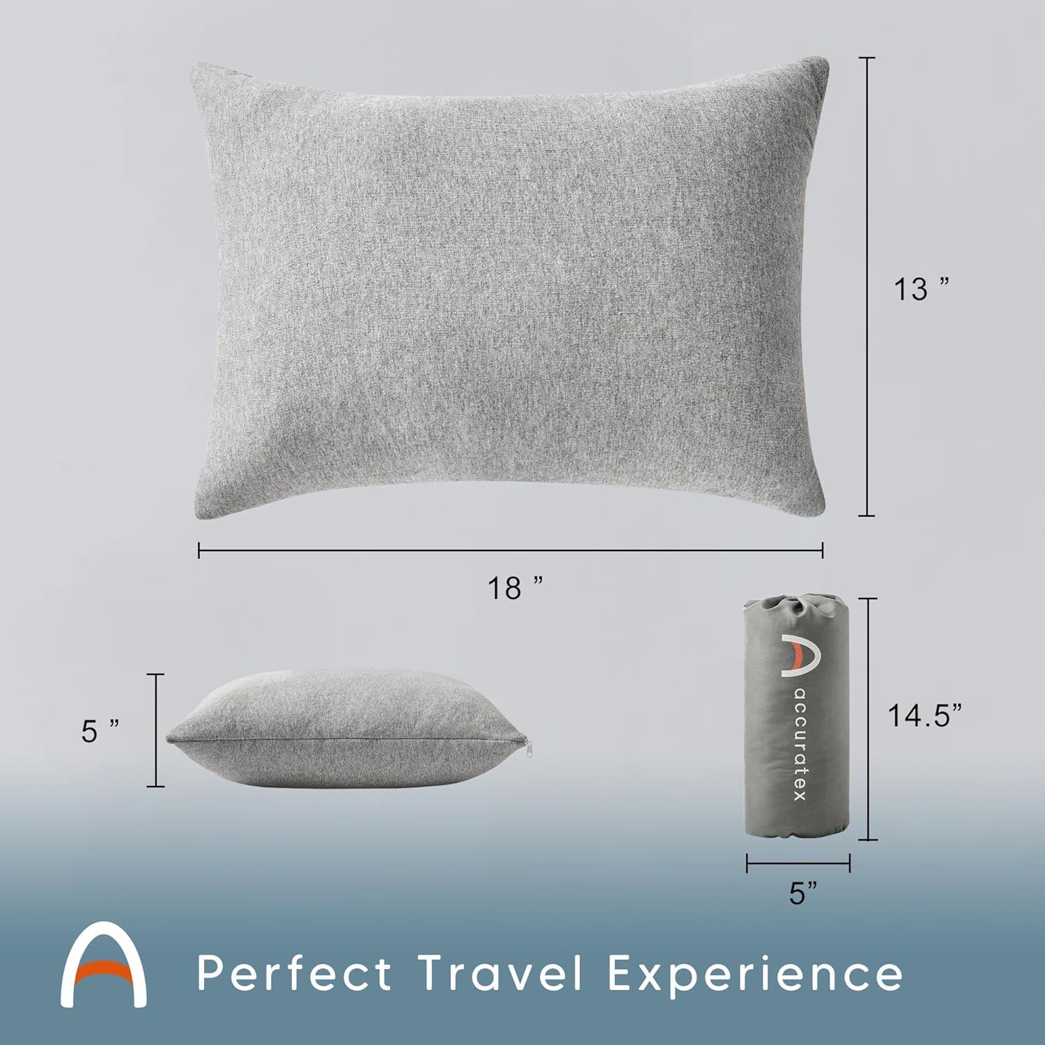 ACCURATEX Camping Pillow-100% Cotton Breathable Cover