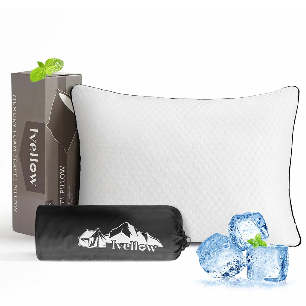 Compressible Memory Foam Camping Pillow