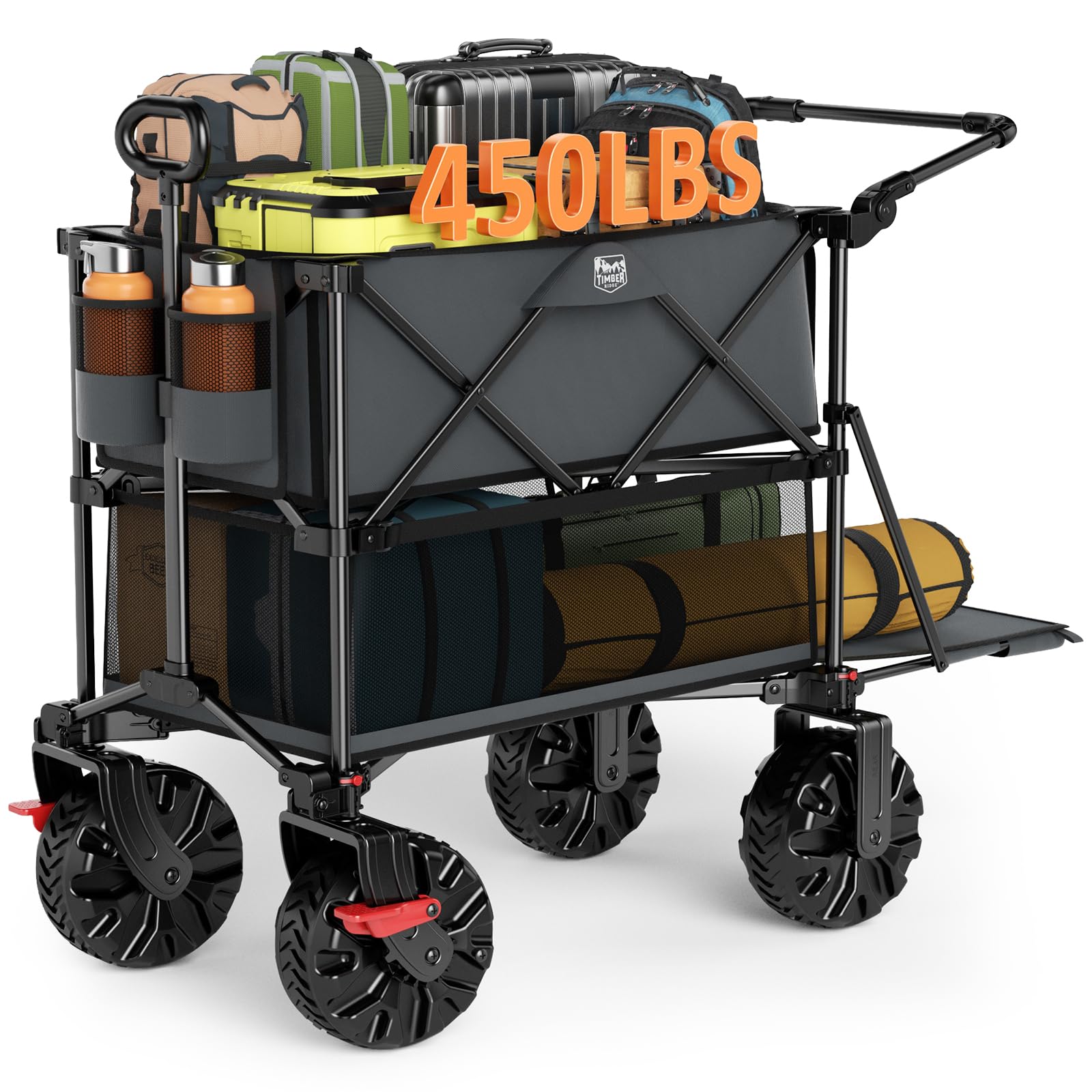 Heavy Duty Double Decker Folding Camping Wagon