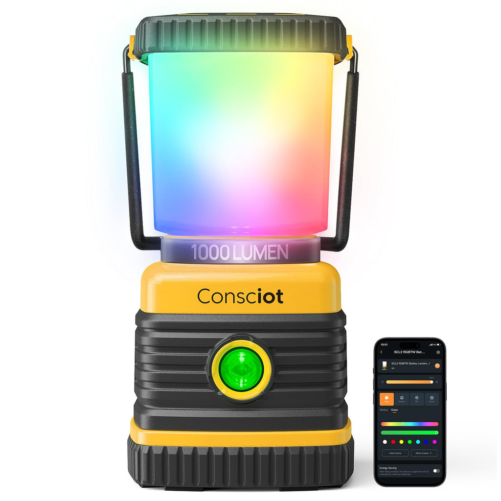 Battery Powered LED Camping Lantern 1000 Lumen