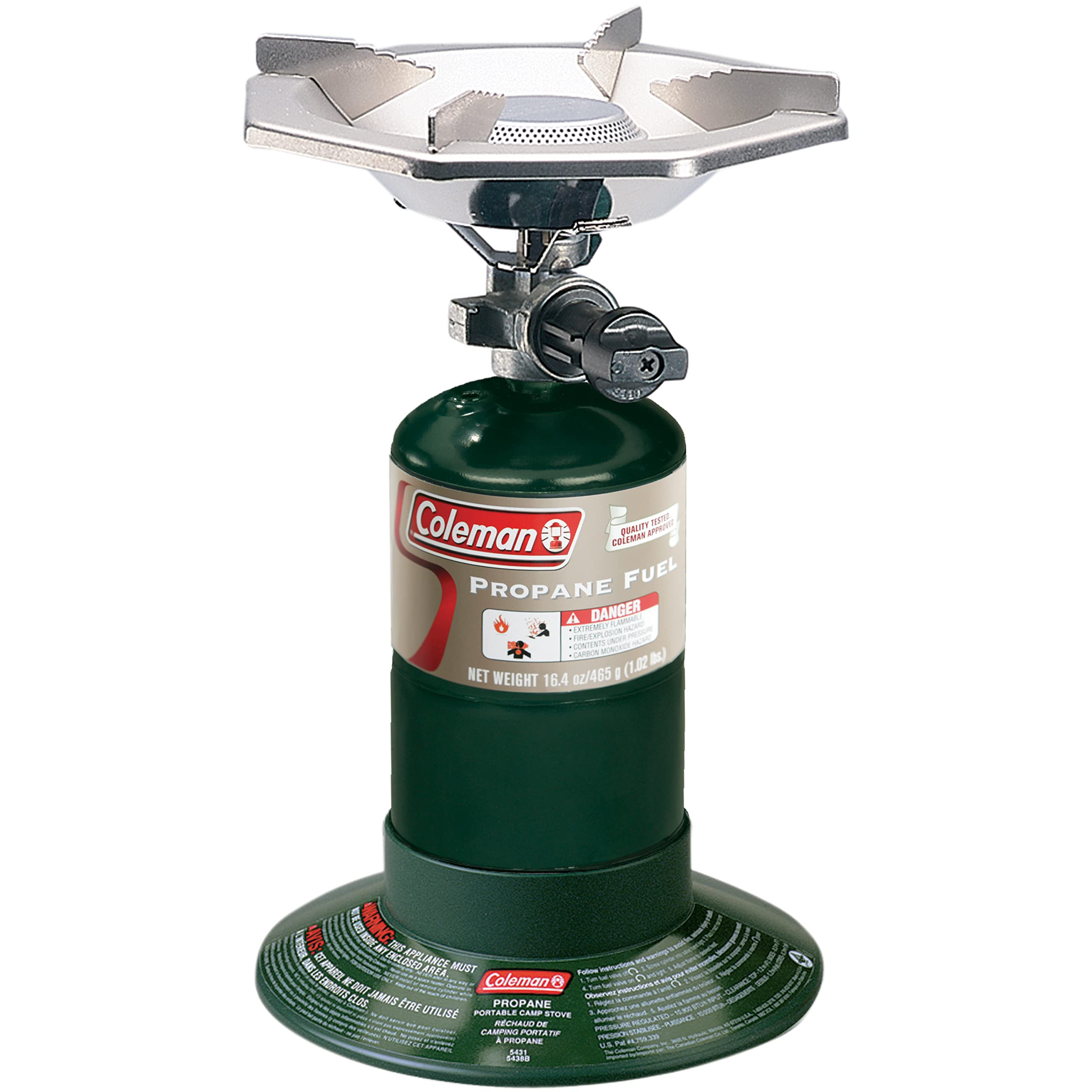 Portable Propane Camping Stove with Adjustable Burner