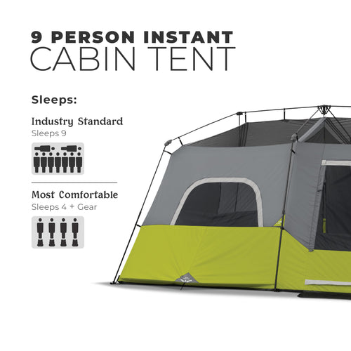 9 Person Instant Cabin Camping Tent