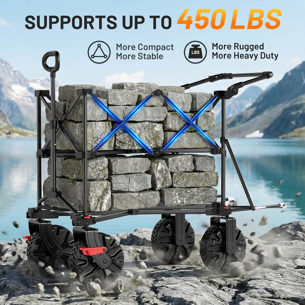 Heavy Duty Double Decker Folding Camping Wagon