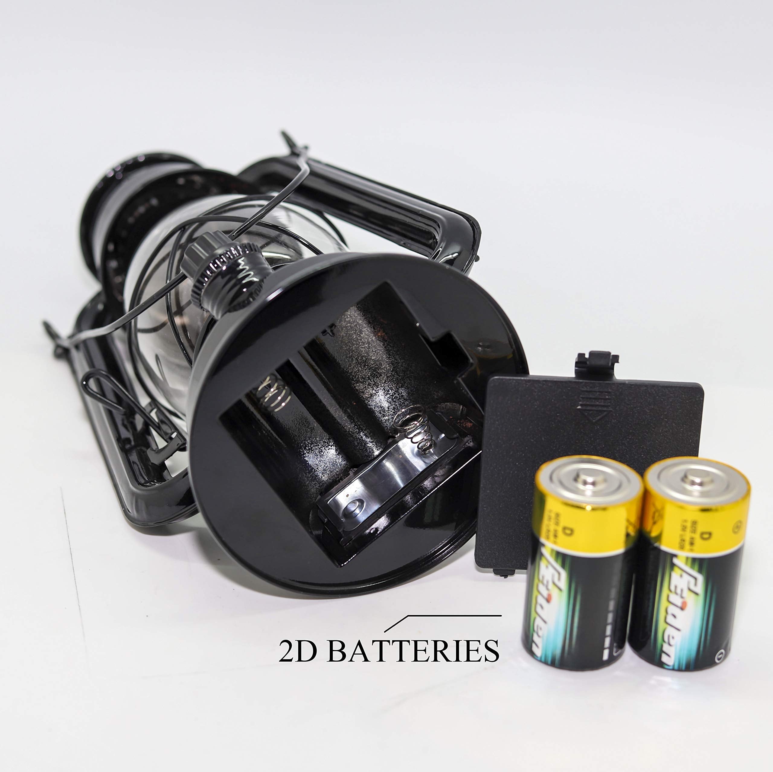 Vintage 12-LED Metal Hurricane Lantern