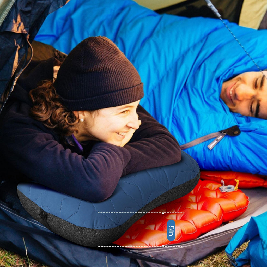 Ultralight Inflatable Camping Pillow with Cover