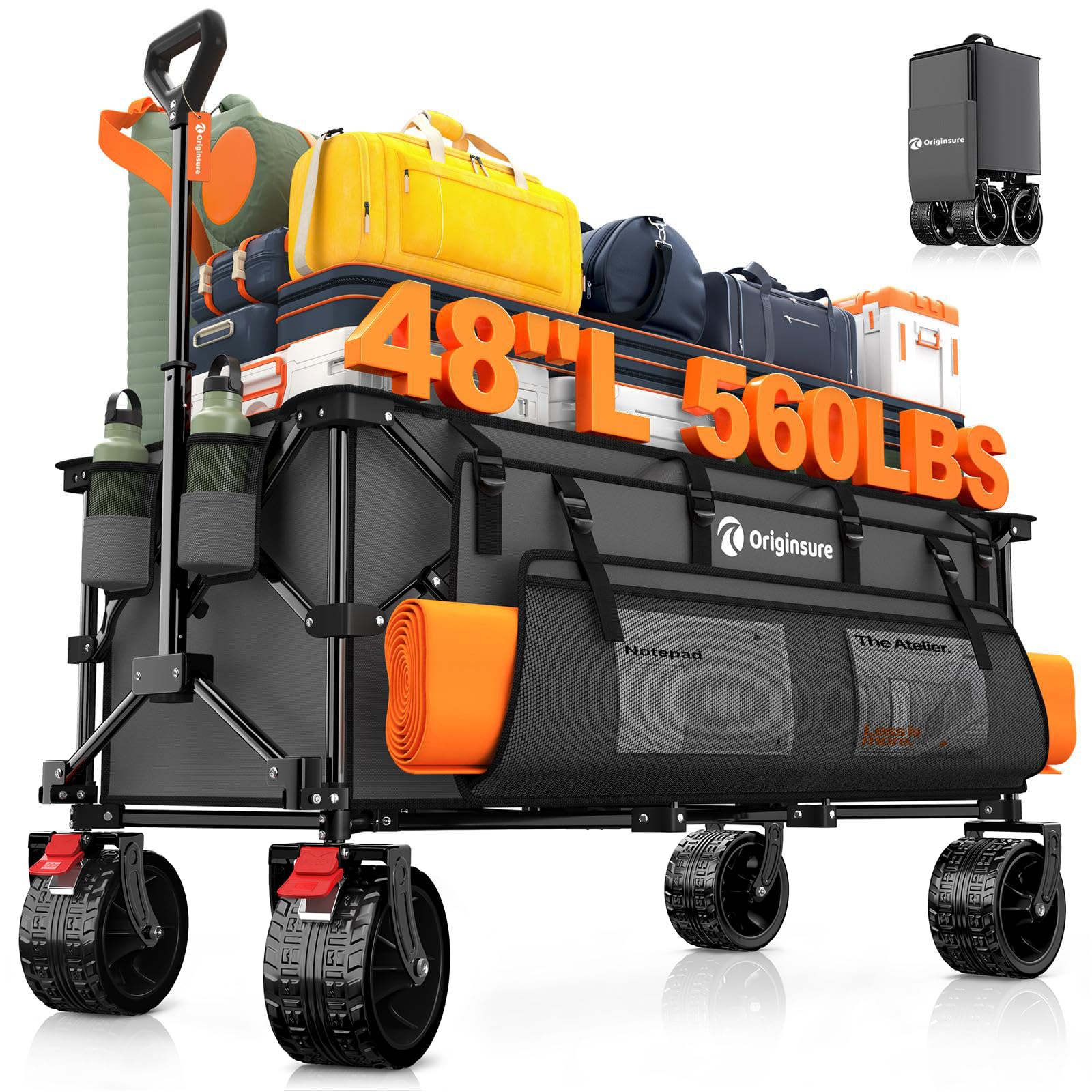 Heavy Duty Folding Camping Wagon Cart