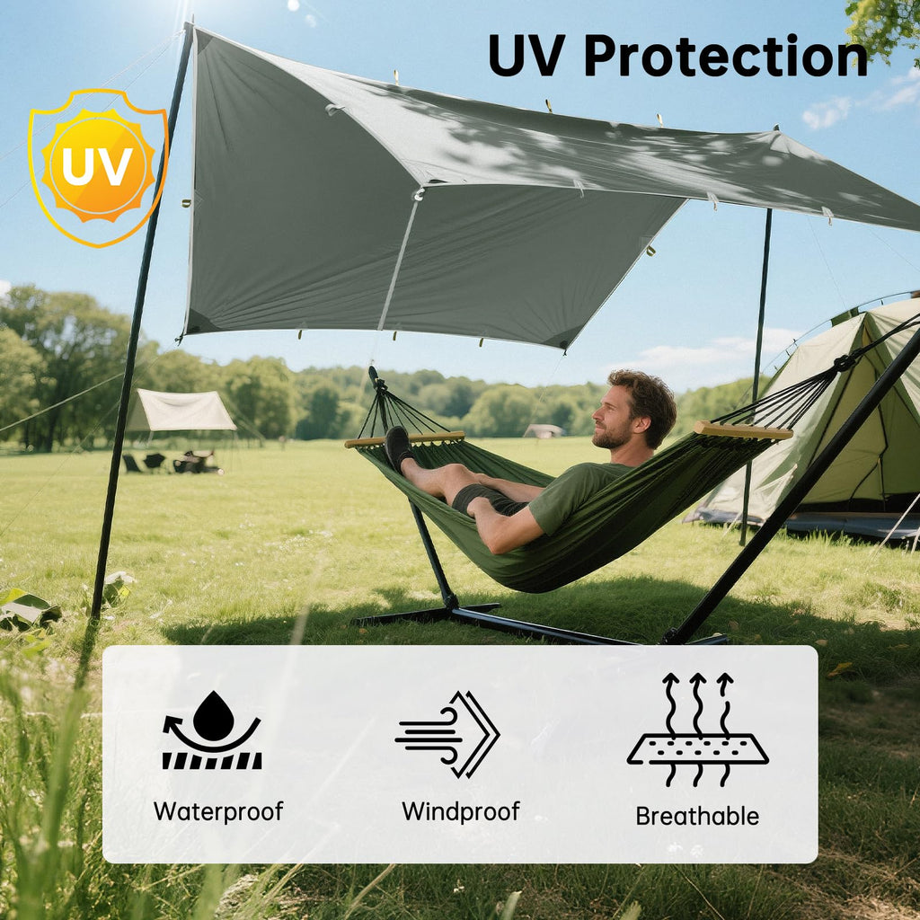 Waterproof Portable Camping Tarp Shelter Awning