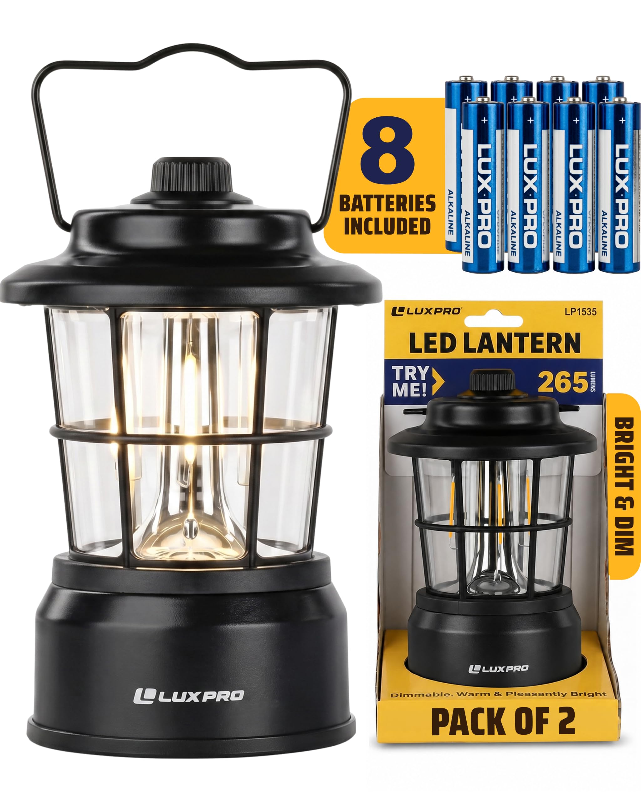 Rechargeable Retro LED Camping Lantern