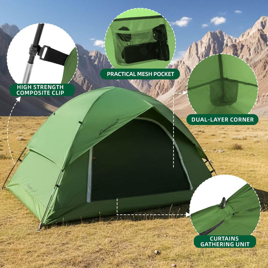 Waterproof Camping Tent for 2-6 Person