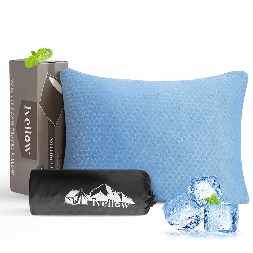 Compressible Memory Foam Camping Pillow