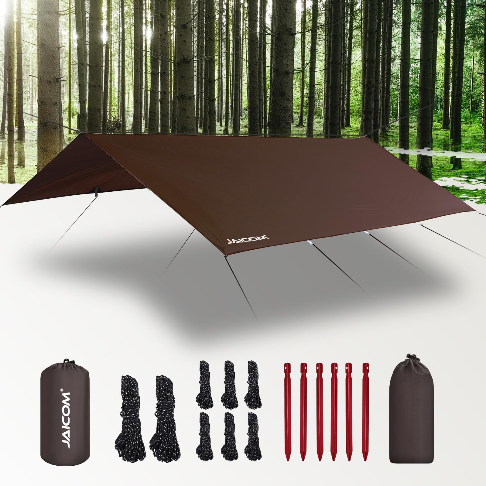 Waterproof Ultralight Camping Tarp Rain Fly Shelter