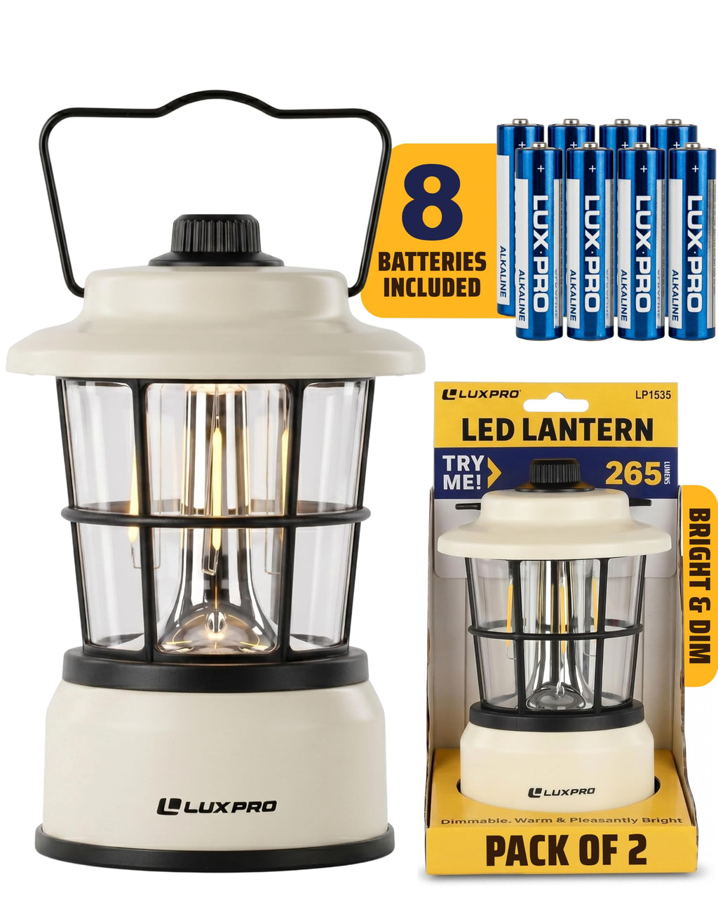 Rechargeable Retro LED Camping Lantern