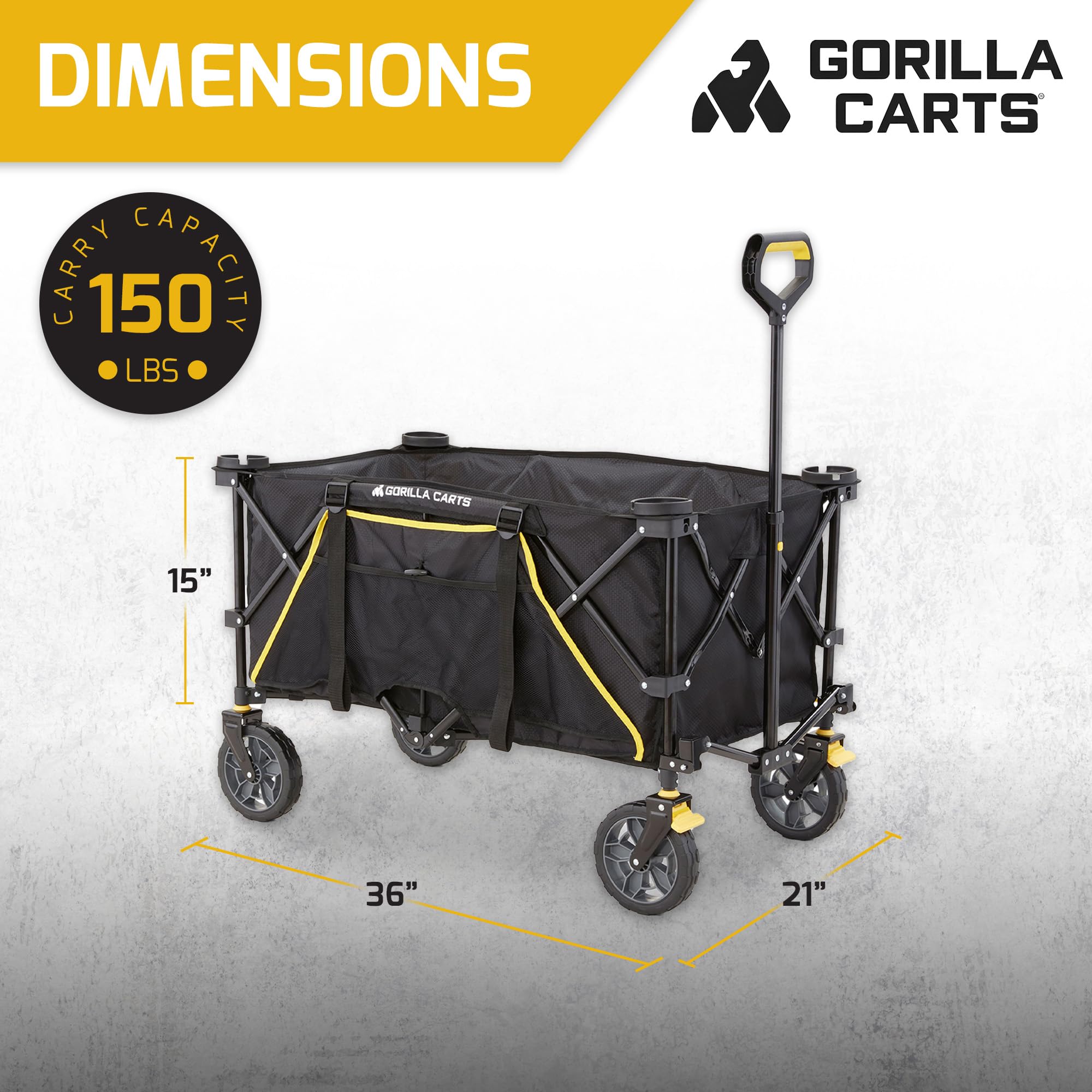 Foldable All Terrain Camping Wagon Cart