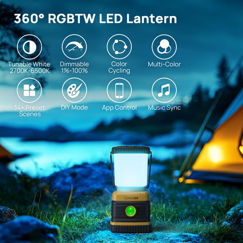 Battery Powered LED Camping Lantern 1000 Lumen