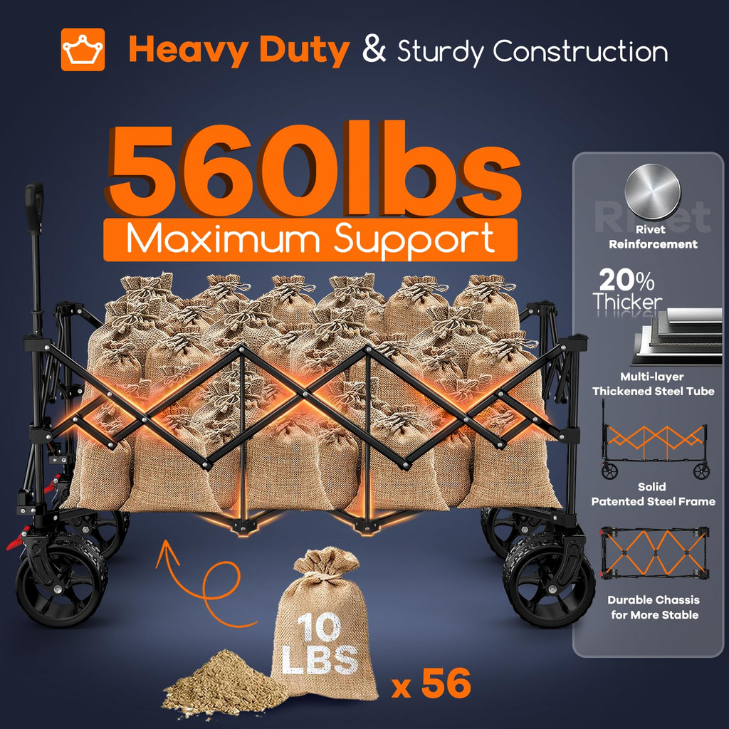 Heavy Duty Folding Camping Wagon Cart