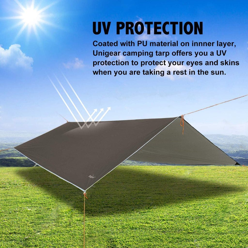 Waterproof Camping Tarp Rain Fly Shelter Cover