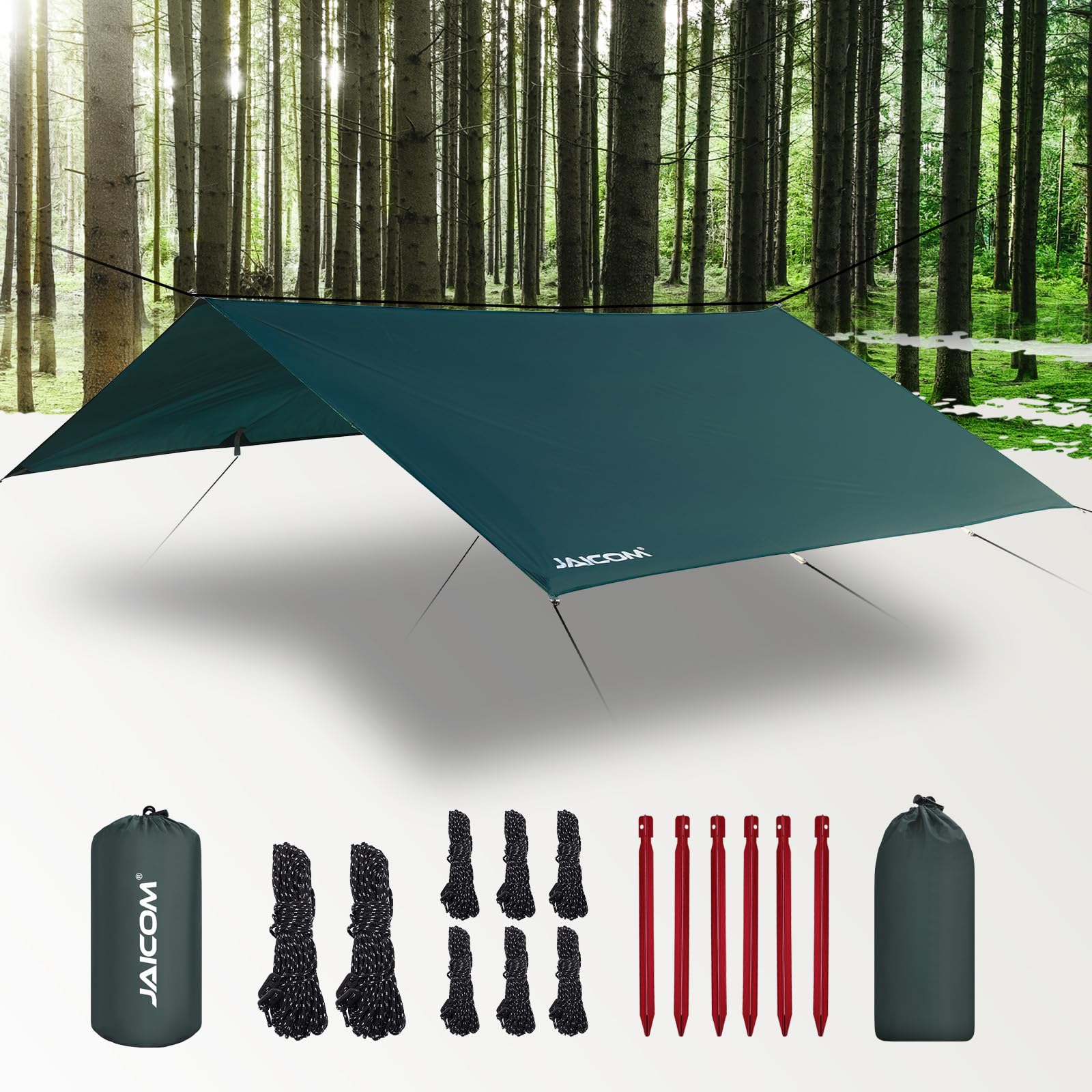 Waterproof Ultralight Camping Tarp Rain Fly Shelter