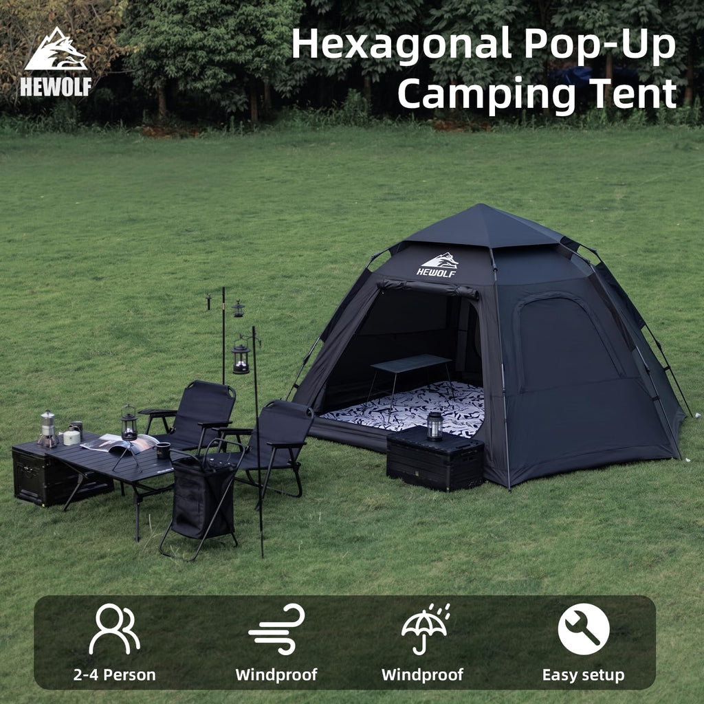 Instant Pop Up Camping Tent with Waterproof Design