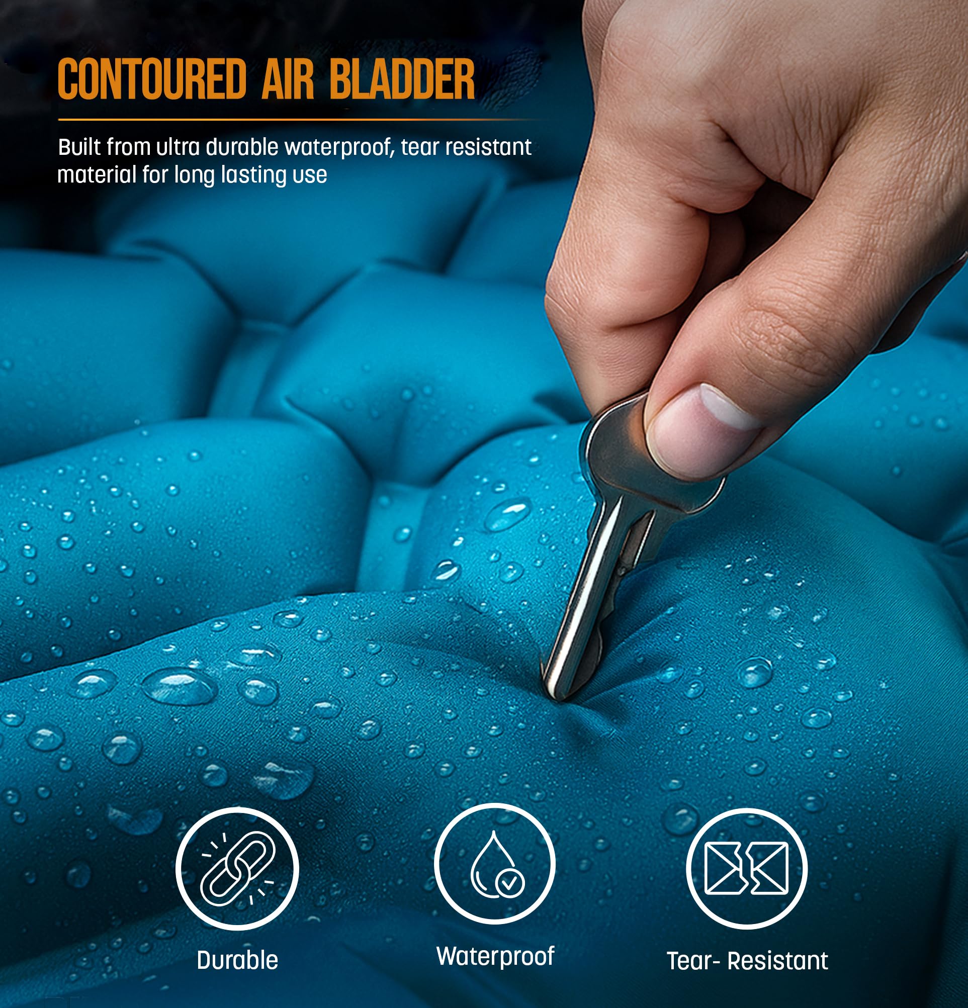 All In One Sleeping Bag with Inflatable Pad