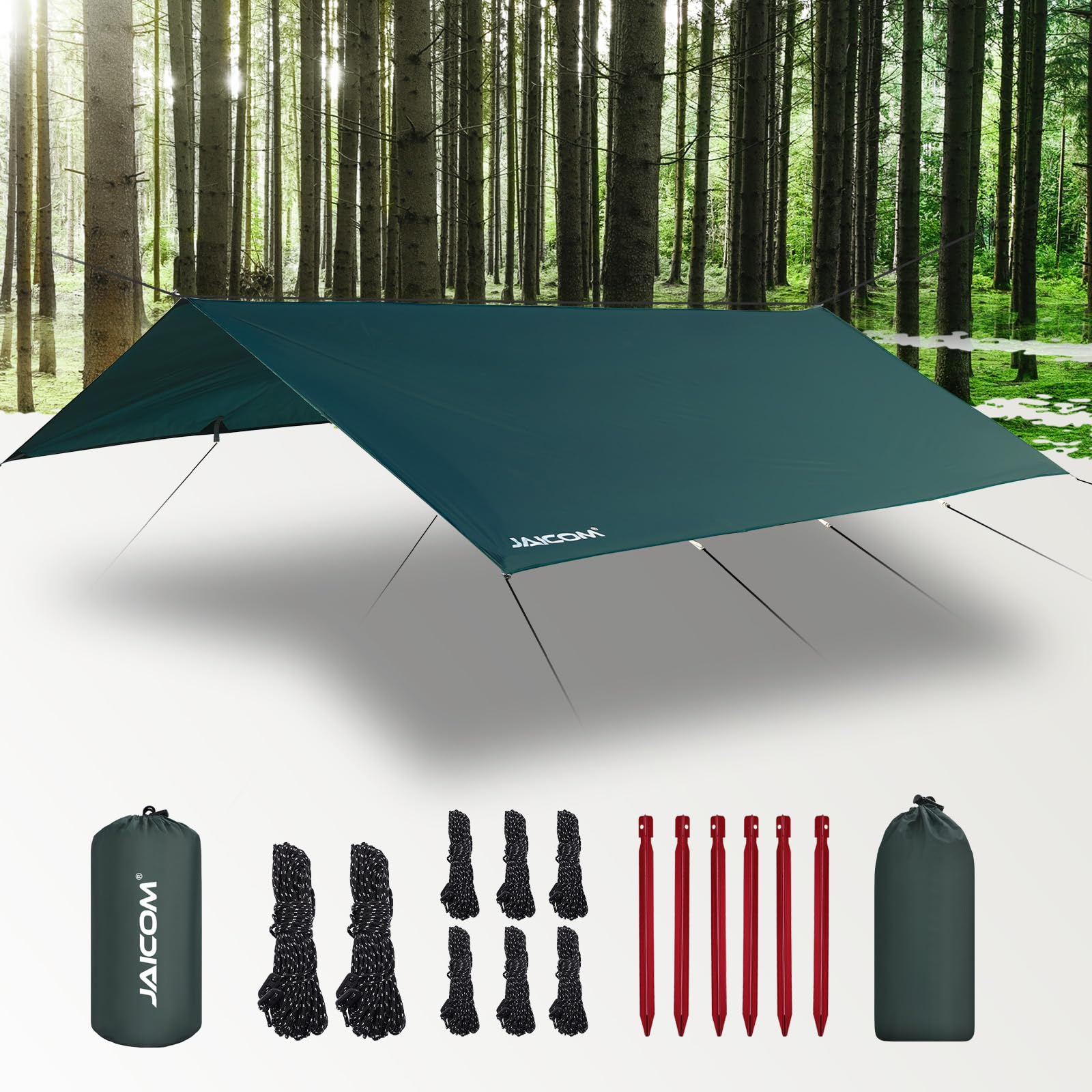Waterproof Ultralight Camping Tarp Rain Fly Shelter