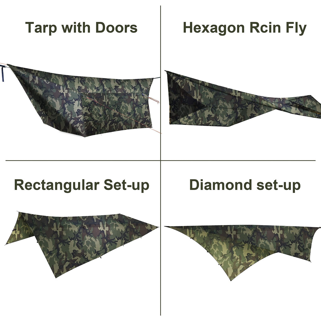 Ultralight Waterproof Hammock Camping Tarp Rain Fly