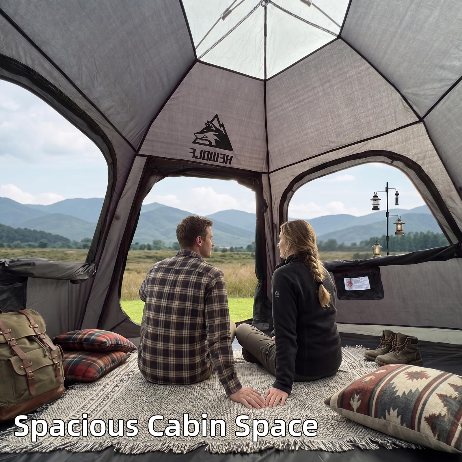 Instant Pop Up Camping Tent with Waterproof Design