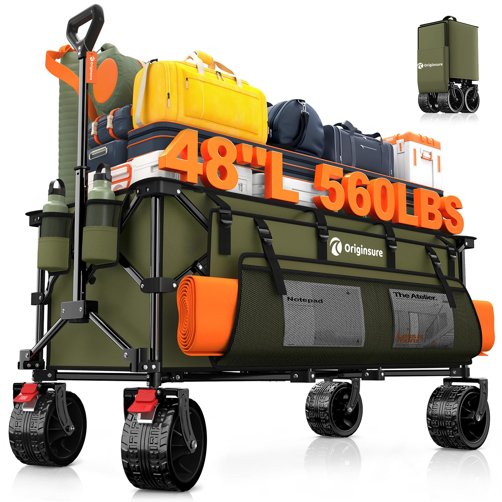 Heavy Duty Folding Camping Wagon Cart