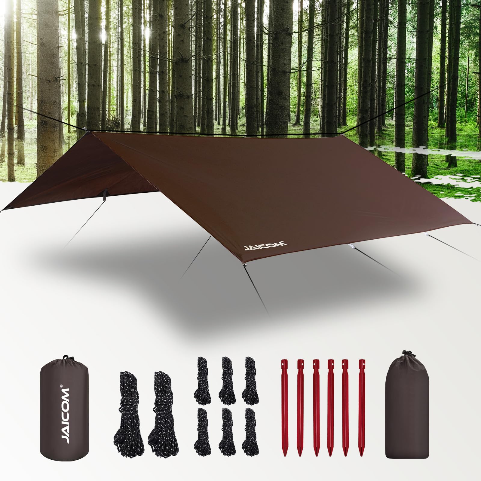 Waterproof Ultralight Camping Tarp Rain Fly Shelter