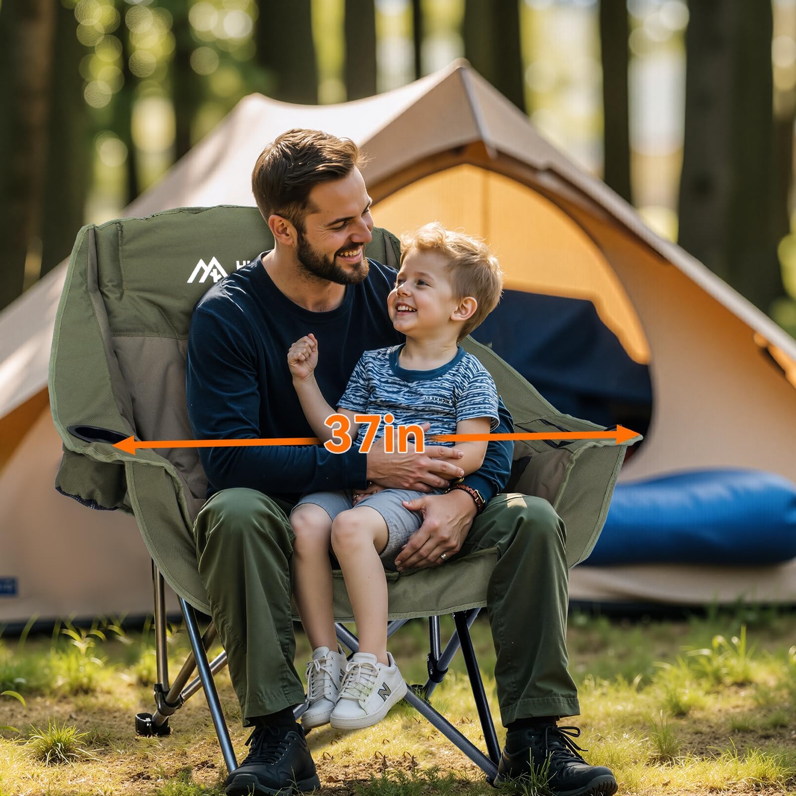2 Pack Portable Folding Camping Chairs