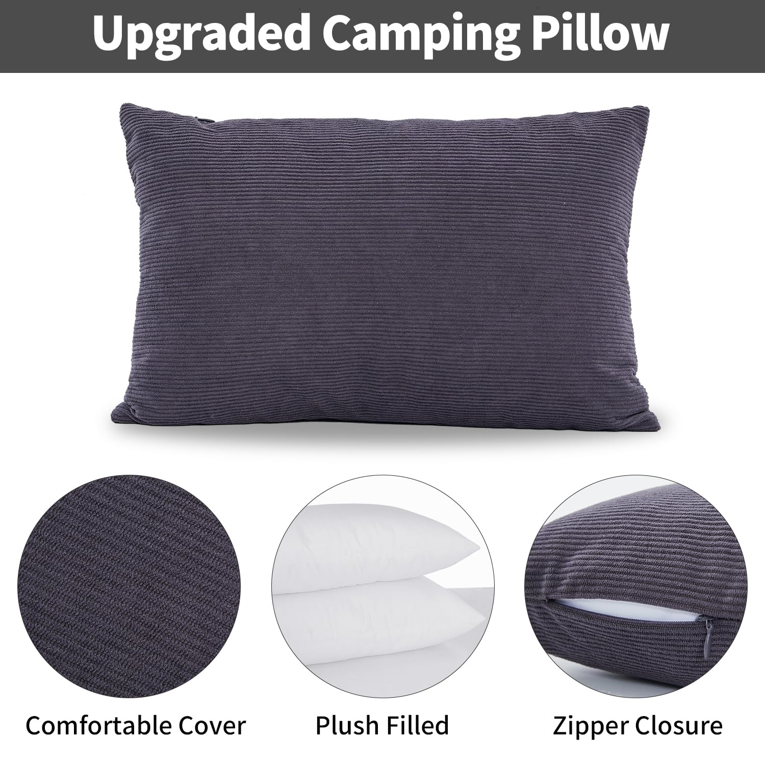 MOON LENCE Camping Pillow 2 Pack