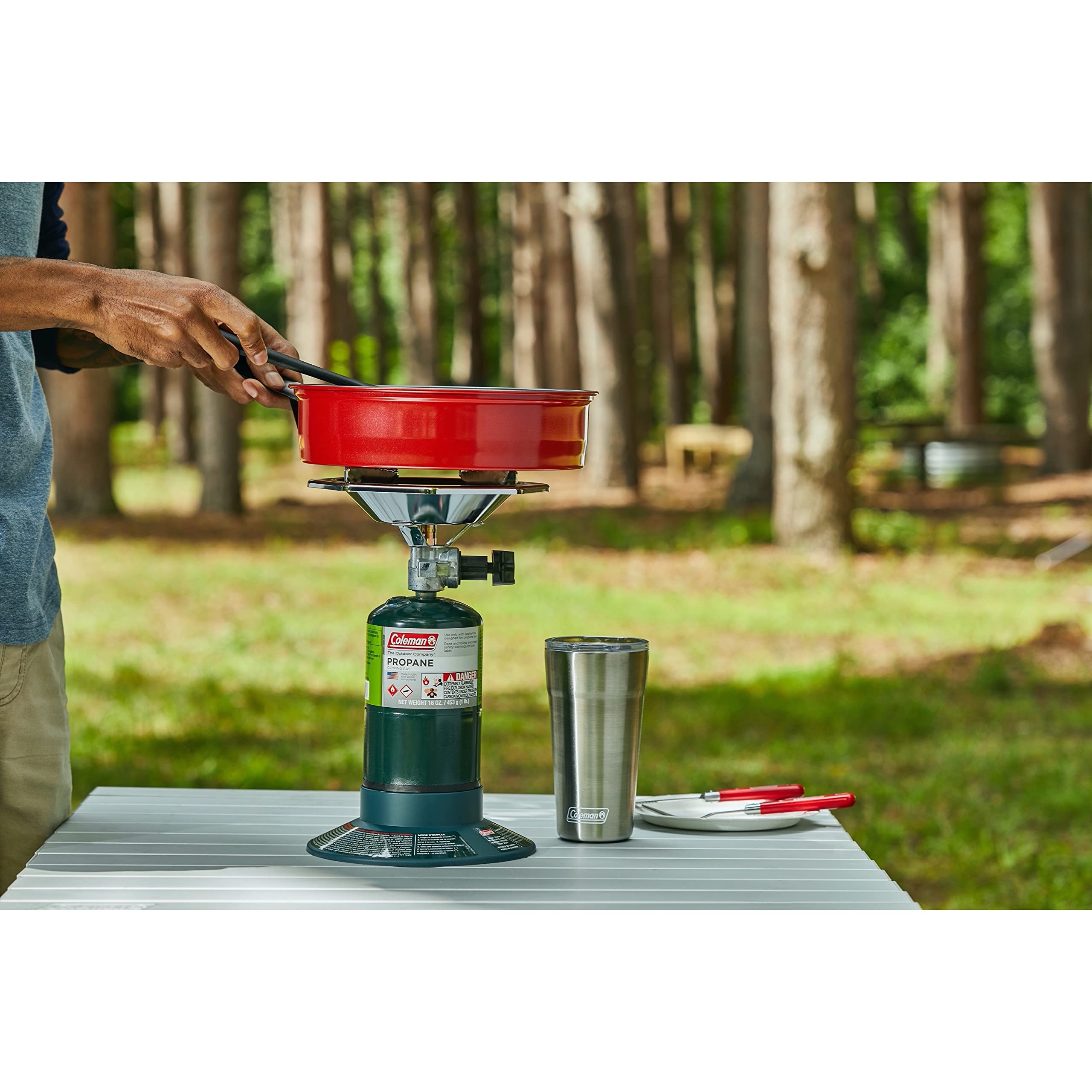 Portable Propane Camping Stove with Adjustable Burner