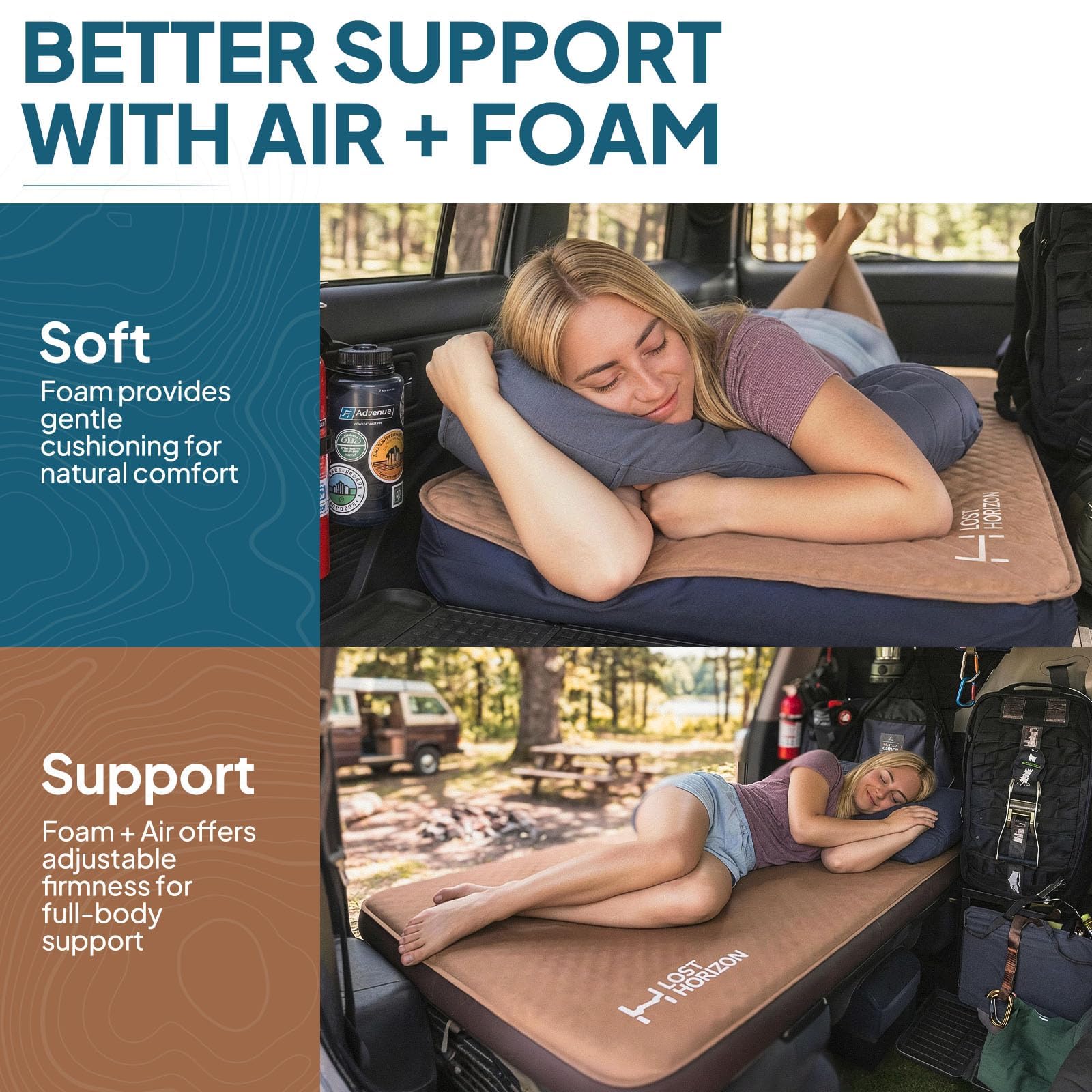 Self Inflating Camping Mattress Sleeping Pad