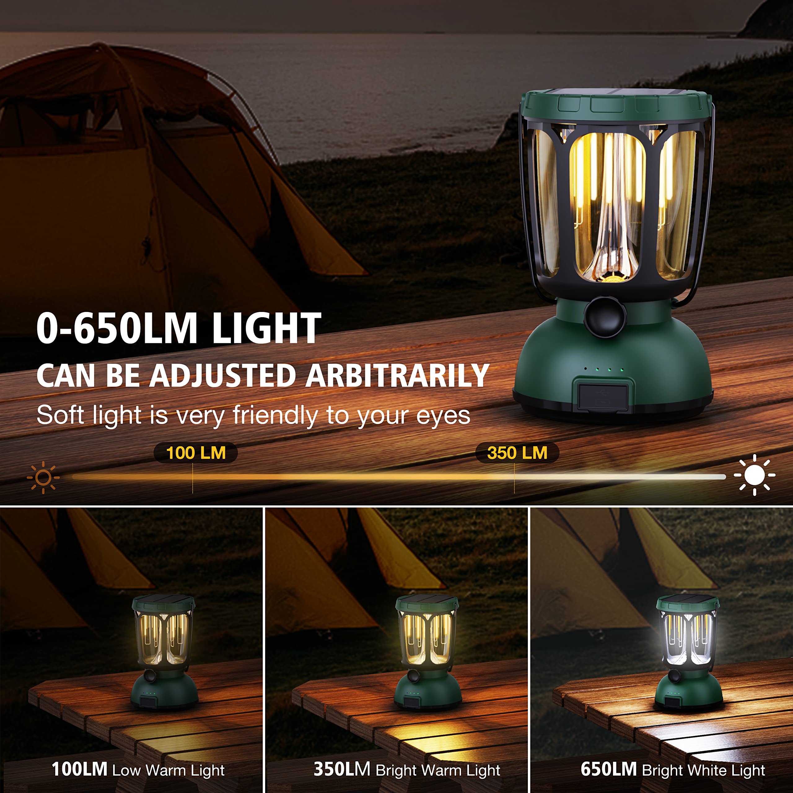 Outdoor LED Camping Lantern 6000 Lumen