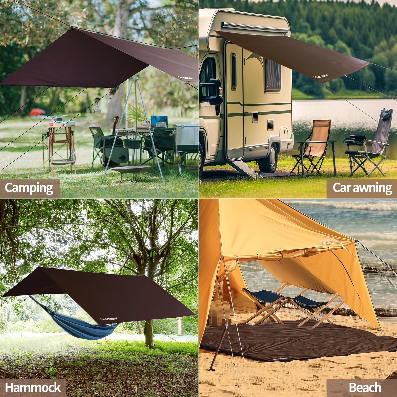 Waterproof Ultralight Camping Tarp Rain Fly Shelter