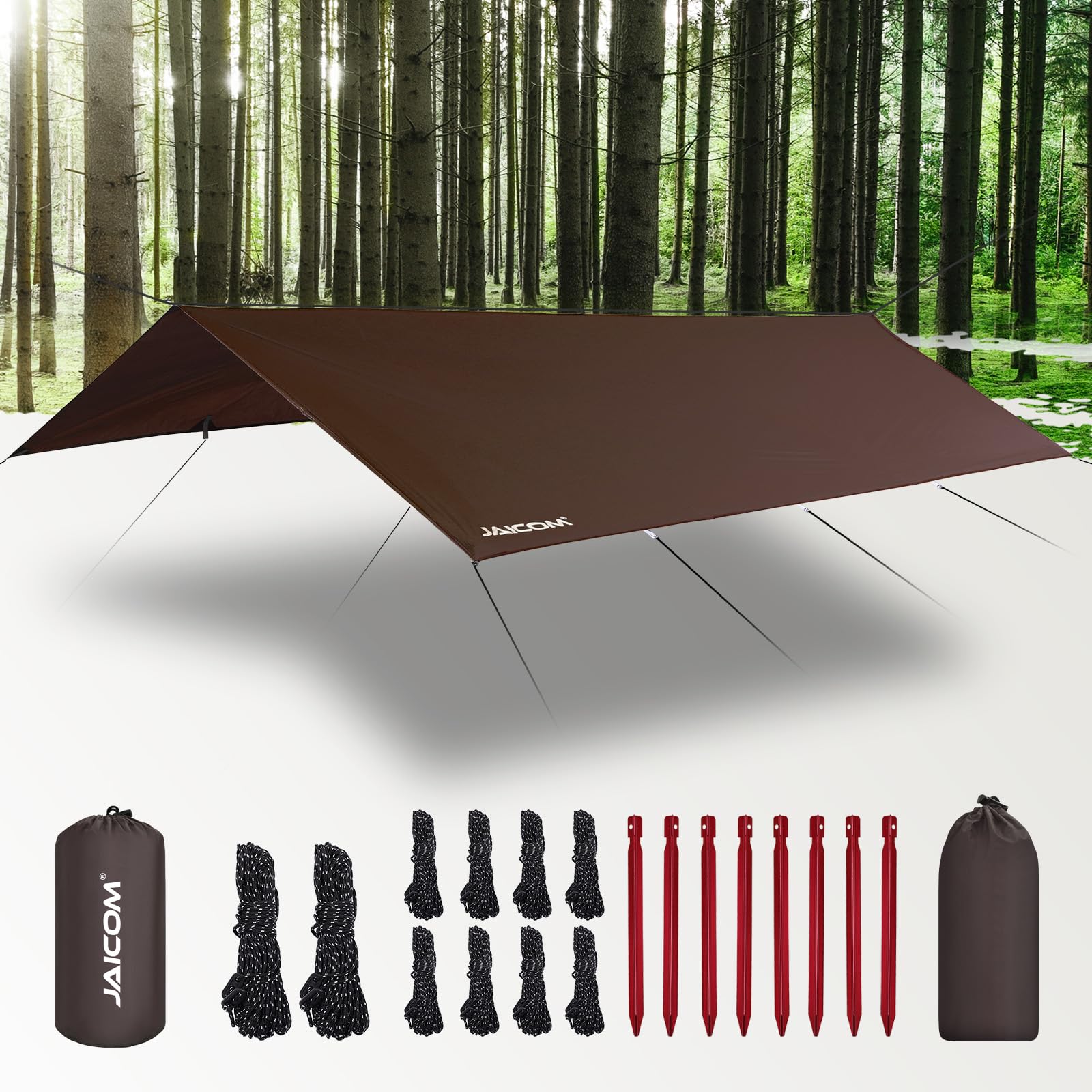 Waterproof Ultralight Camping Tarp Rain Fly Shelter