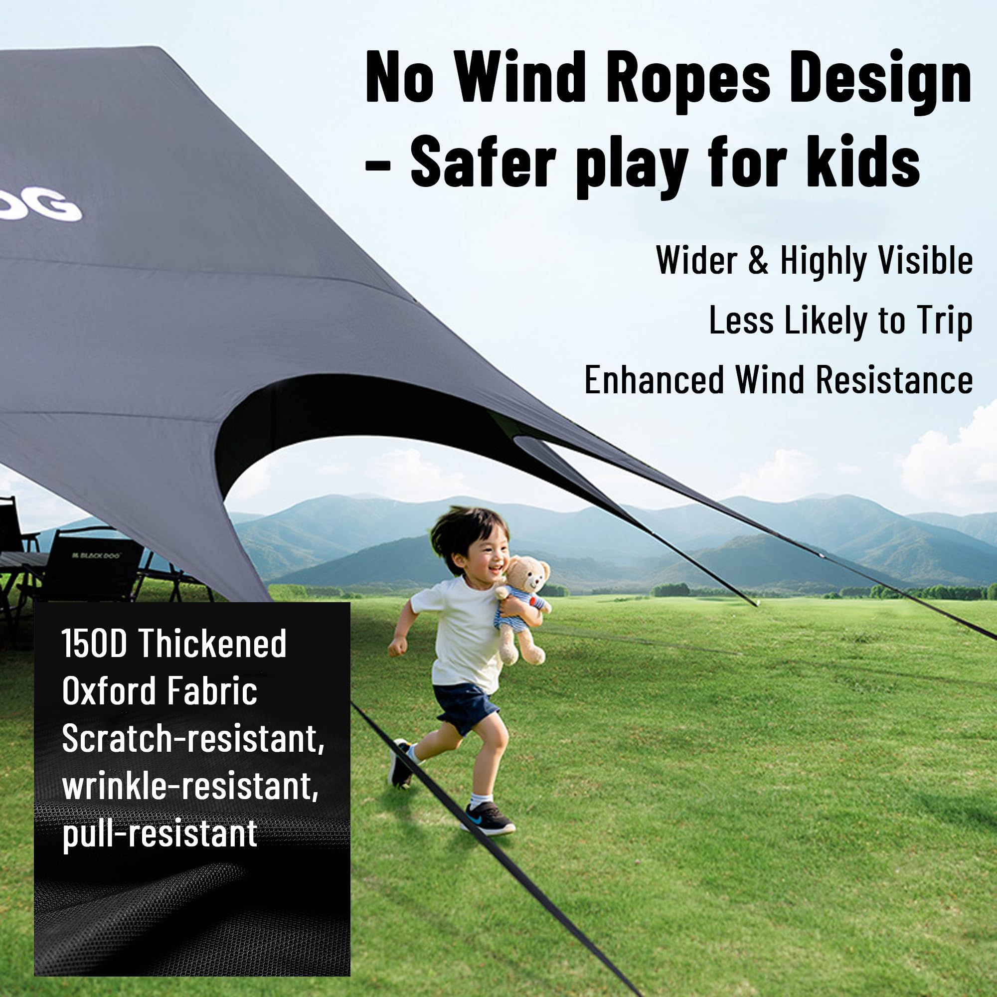 Large Waterproof Camping Tarp Sun Shelter