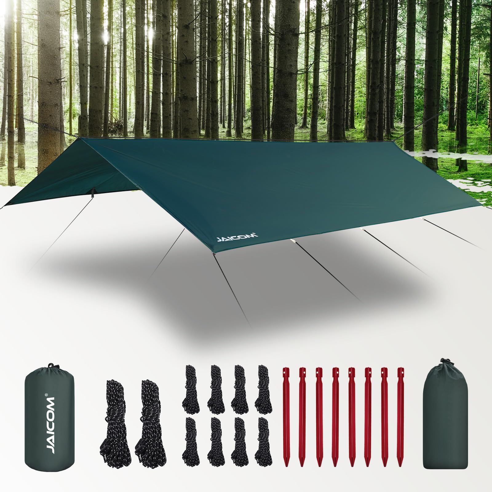 Waterproof Ultralight Camping Tarp Rain Fly Shelter