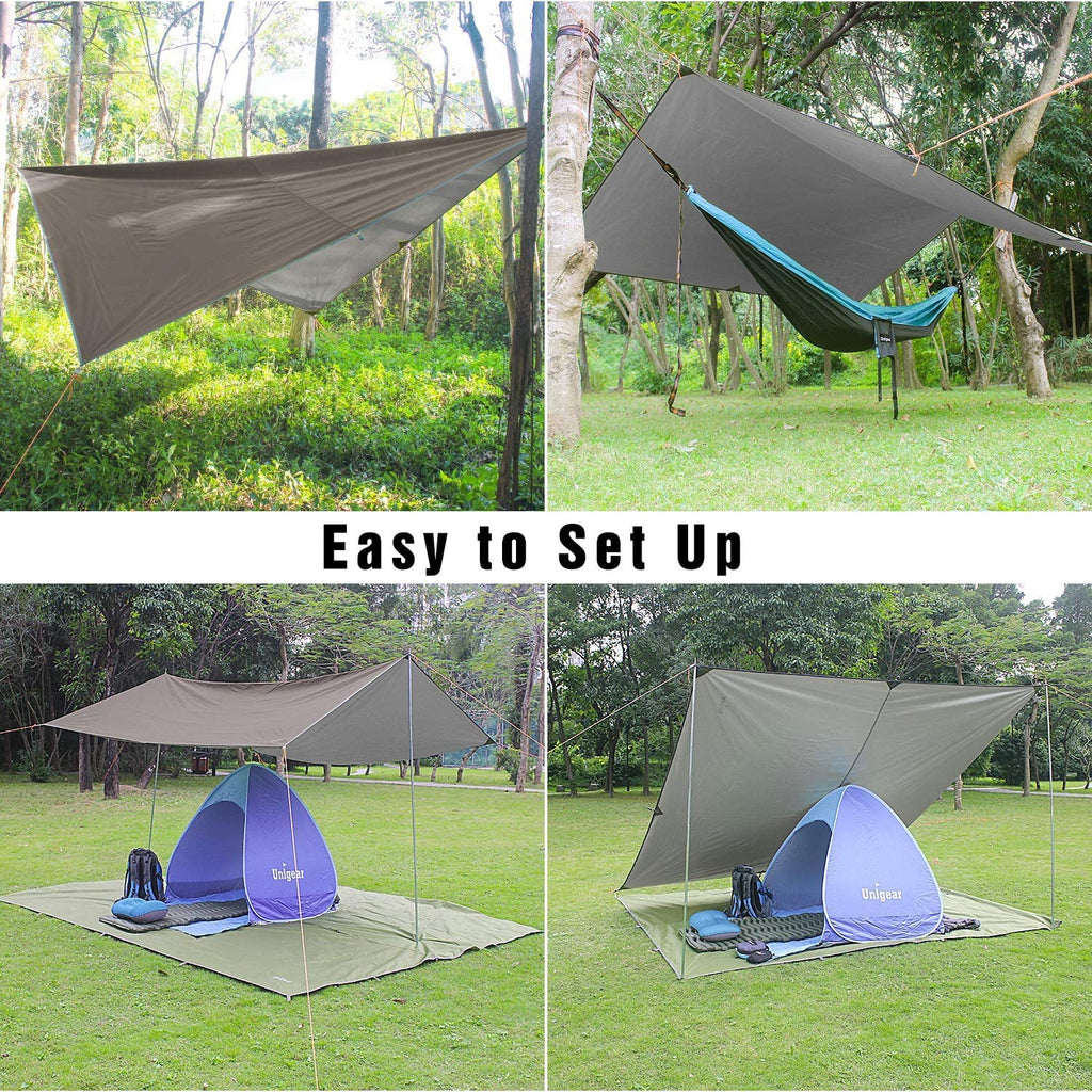 Waterproof Camping Tarp Rain Fly Shelter Cover