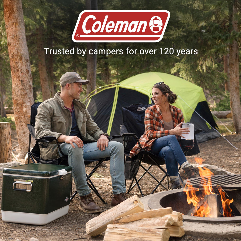 Portable Camping Chair with Cooler and Cup Holder