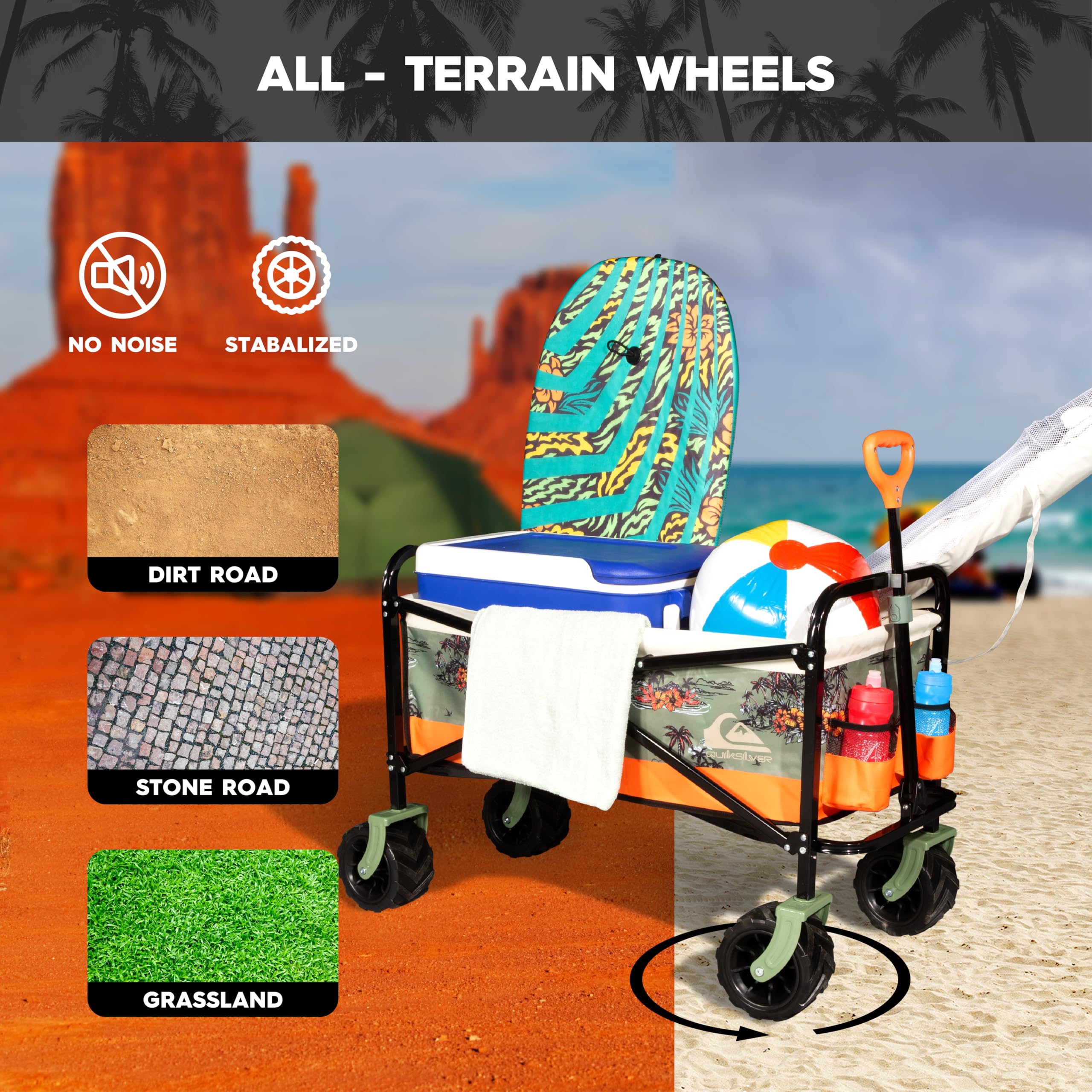 Heavy Duty Folding Outdoor Camping Wagon Cart