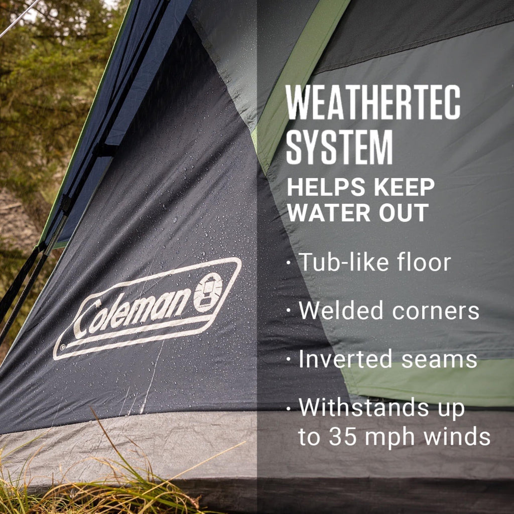 Weatherproof Skydome Camping Tent with Rainfly