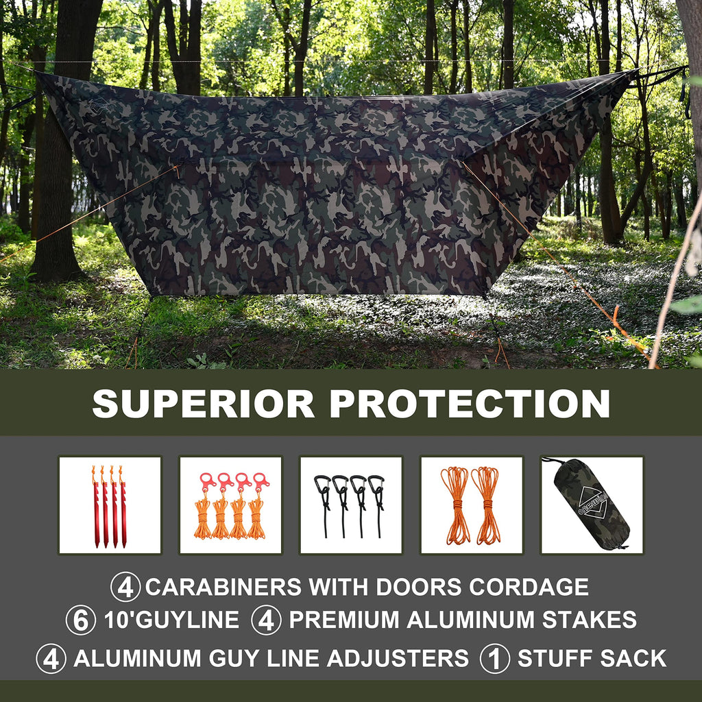 Ultralight Waterproof Hammock Camping Tarp Rain Fly