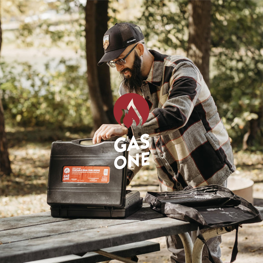 Dual Fuel Portable Camping Stove with Carry Case